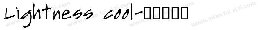 Lightness cool字体转换